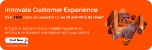 Extended reality for commercial use orange banner - Visartech Blog